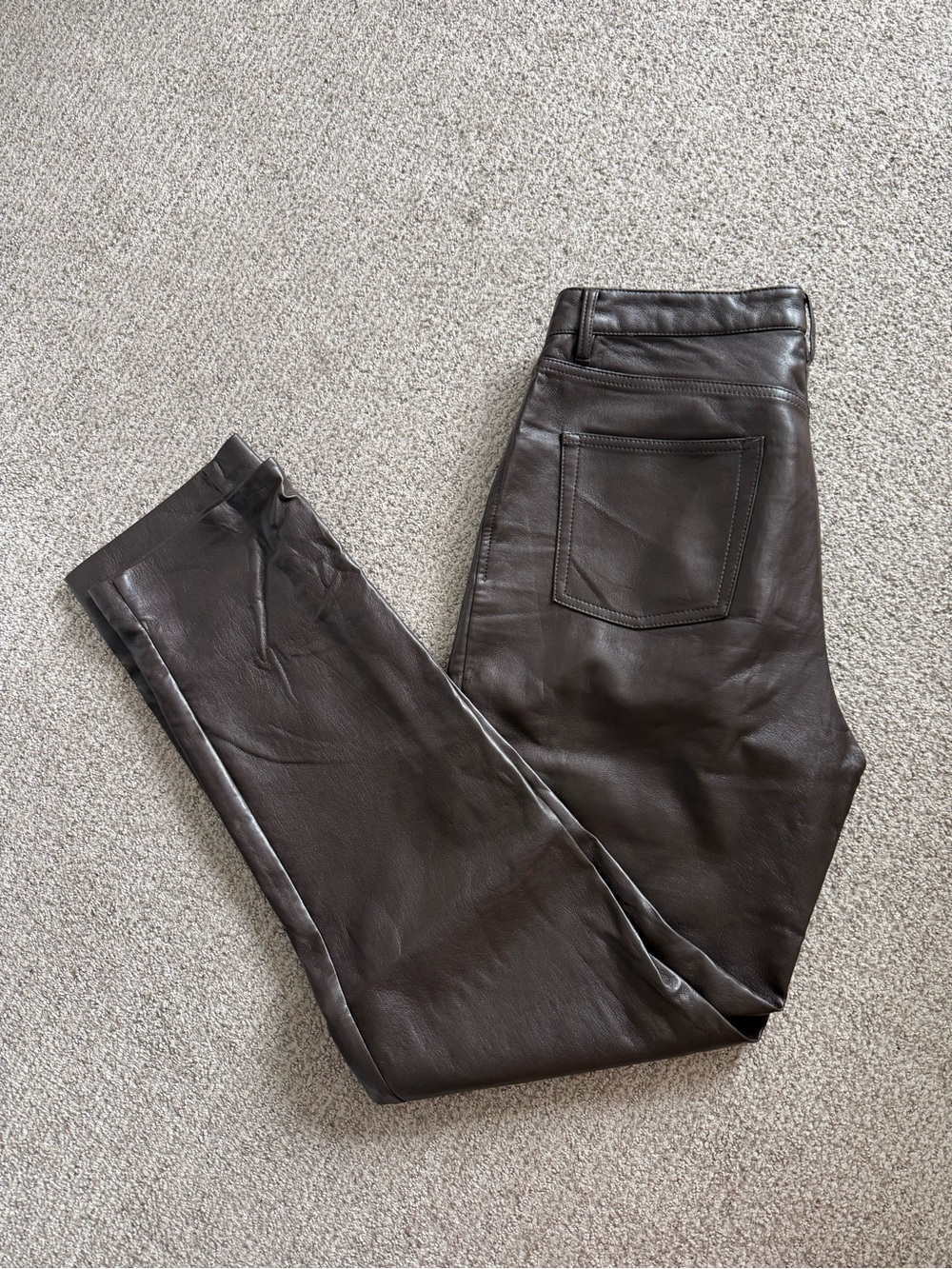 Aritzia Wilfred Melina Leather Pant